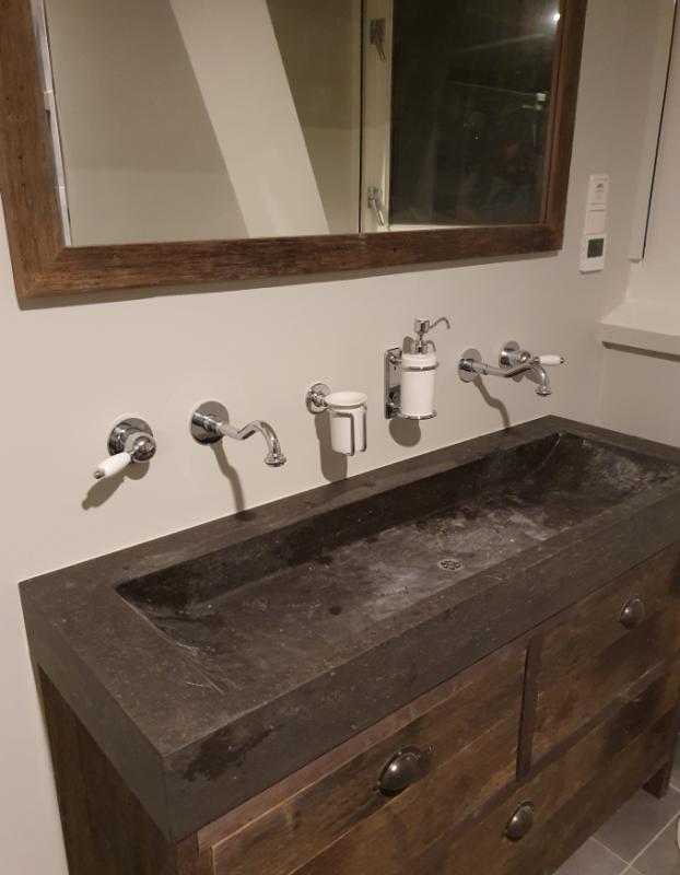 PB nostalgique mitigeur de lavabo encastré bec vintage 21cm chromé