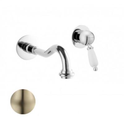 PB nostalgic mitigeur de lavabo encastrable Bec vintage 21cm inox