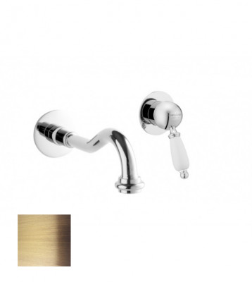 PB nostalgique mitigeur de lavabo encastrable bec Vintage 21cm Bronze