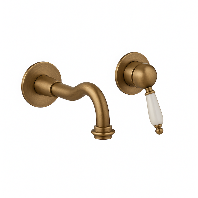 PB nostalgique mitigeur de lavabo encastrable bec Vintage 21cm Bronze