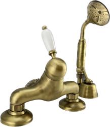 Ensemble de douche nostalgique PB avec douchette murale en bronze