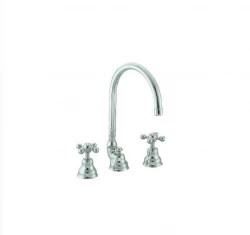 Cisal Arcana Mélangeur lavabo céramique 3 trous Acier inoxydable AC0010602A