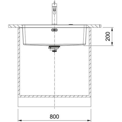 Franke Mythos MYX 110.70 évier en inox 70x40cm sous plan 122.0626.399