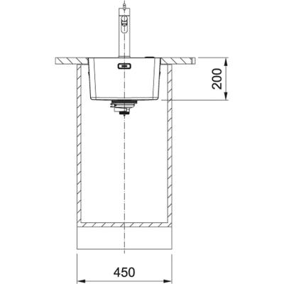Franke Mythos MYX 210.34 évier en inox 34x40cm pour montage à fleur de plan de travail 127.0626.413