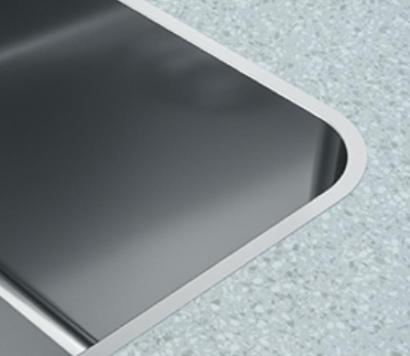 Franke Mythos MYX 210.45 évier en inox 45x40cm pour montage à fleur de plan de travail 127.0626.414