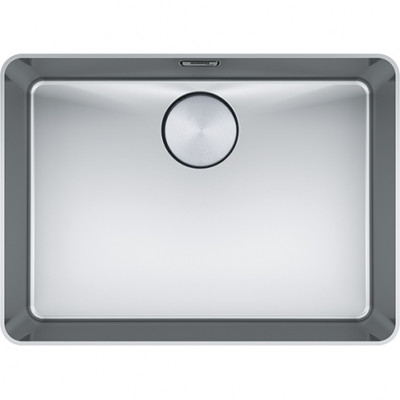 Franke Mythos MYX 210.55 évier en inox 55x40cm pour montage à fleur de plan de travail 127.0626.418