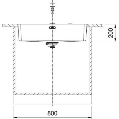 Franke Mythos MYX 210.70 évier en inox 70x40cm pour montage à fleur de plan de travail 127.0626.420