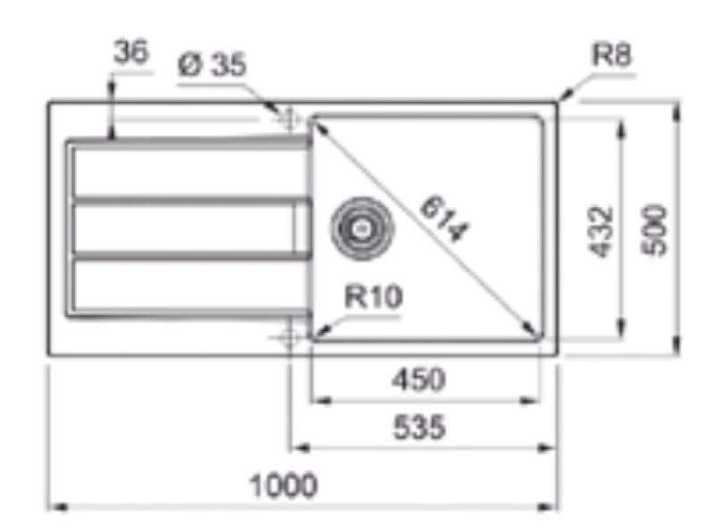 Franke Sirius 2 S2D 611 évier en plastique avec égouttoir noir en surface 100x50 143.0634.480
