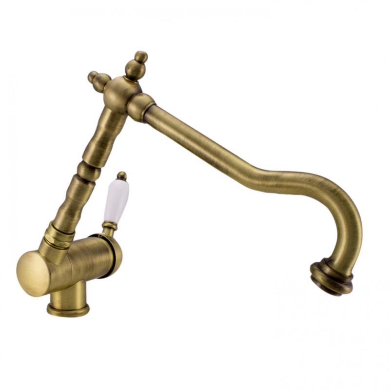 PB Vintage Nostalgic robinet de cuisine robinet de fenêtre pliable Bronze 1208953756