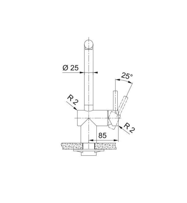 Franke cuivre Robinet de cuisine Atlas Neo avec bec extensible pvd cuivre 115.0628.208