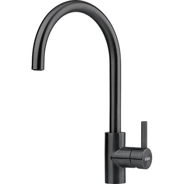 Franke Robinet de cuisine Eos Neo bec pivotant noir brossé 115.0613.590