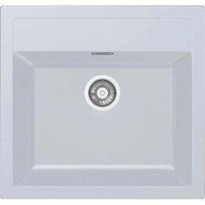 Franke Sirius 2 S2D 610.50 évier en plastique blanc 56x53cm à poser avec trou de robinet 114.0568.052