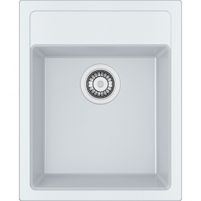 Franke Sirius 2 S2D 610.40 évier en plastique blanc 43x53cm en saillie avec trou de robinet 114.0568.054