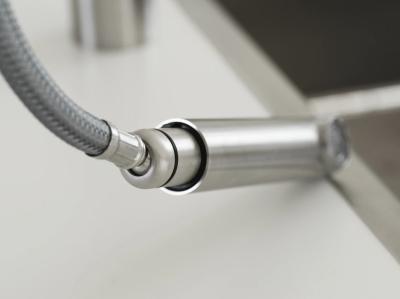 Franke Capteur en inox brossé Robinet de cuisine Atlas Neo avec bec extractible en inox 115.0625.523