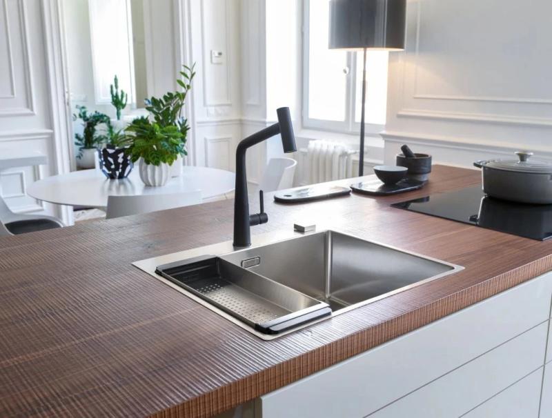 Franke Icon Robinet de cuisine noir mat avec bec extractible 115.0625.190