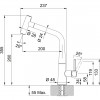 Franke Icon Keukenkraan mat zwart met uittrekbare uitloop 1208953918