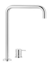 Waterevolution Flow Robinet de lavabo 2 trous bec haut 222 chromé T122H01