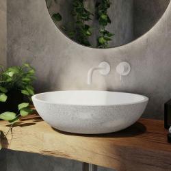 Waterevolution Flow mitigeur lavabo encastrable bec blanc 10cm T116BBR-10