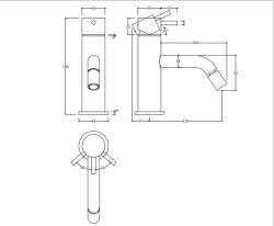 Waterevolution Flow Mitigeur de bidet Laiton naturel