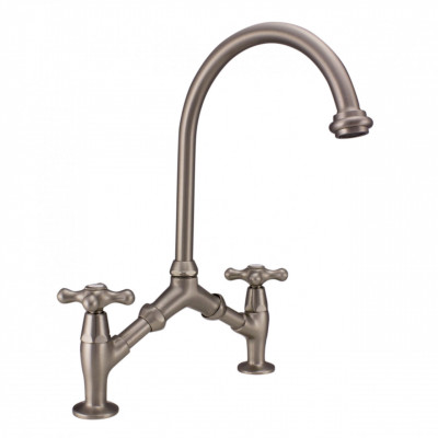 PB classic Nostalgic classic robinet de cuisine en inox avec entraxe variable 2 trous 18-25cm 1208954353