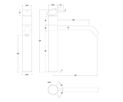 Waterevolution Flow Mélangeur de cuisine en laiton brossé T150LE