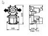 SB AESTHETICS Round Inbouw thermostaatkraan met 1 uitgang / stopkraan mat zwart 1208954898 (kloon)