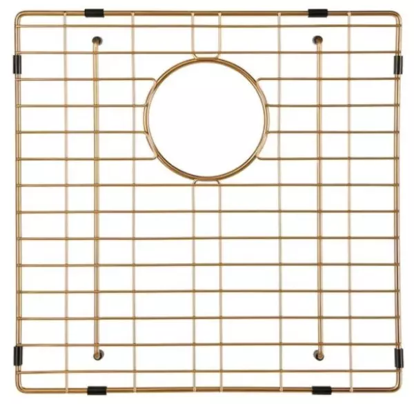 Lorreine accessoire Grille de fond d’évier PVD or 40x40cm 1208955090