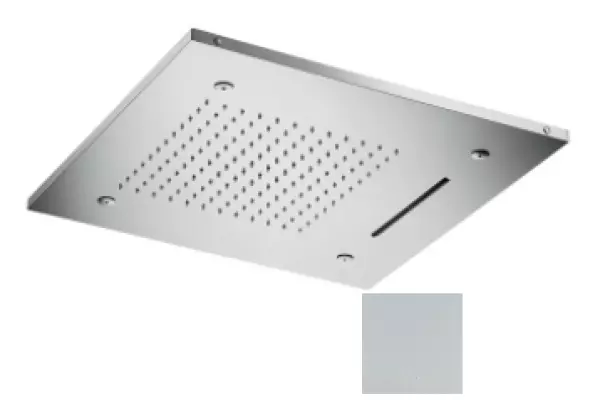 SB Chromothérapie Douche Pluie Encastrée 3 faisceaux 50x50 cm Blanc Mat 1208955446