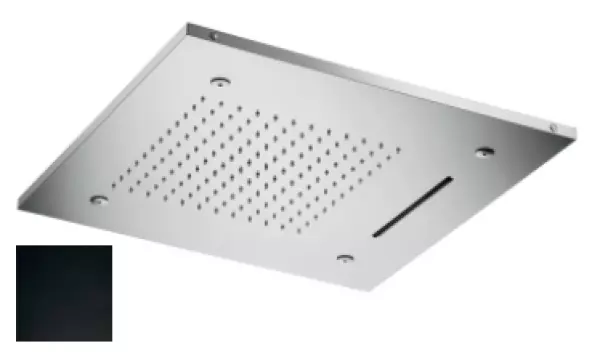 SB Temotion Douche pluie encastrée 3 jets noir mat 1208955693