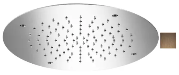 SB Round Temptation Douche de pluie encastrée 38 cm PVD cuivré 1208955802