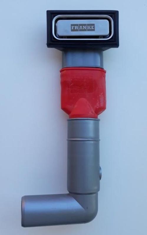 Franke Raccord de trop-plein en inox mat, tube de trop-plein 133.0262.017