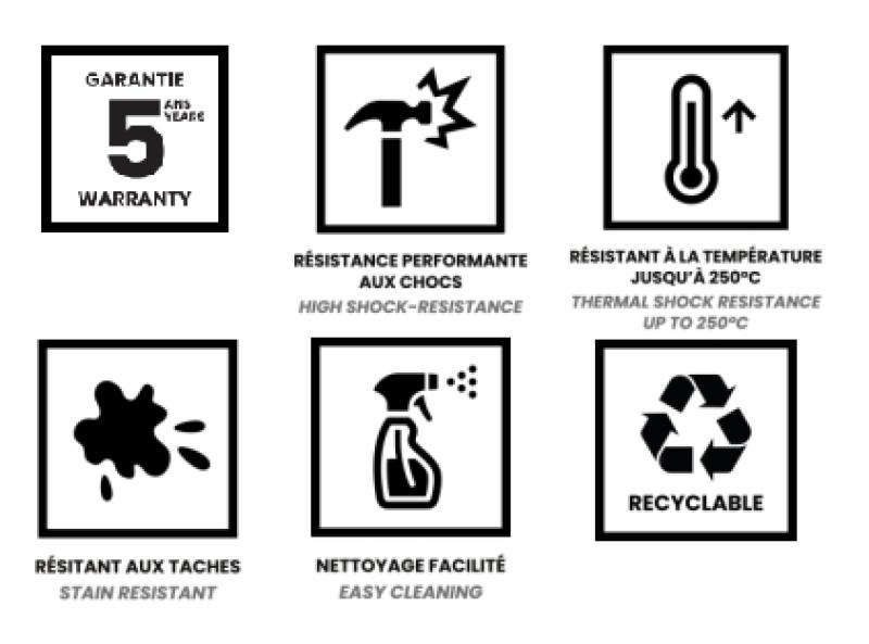 Evier gris béton 50x40cm sous plan, à fleur de plan avec bouchon inox 1208956398