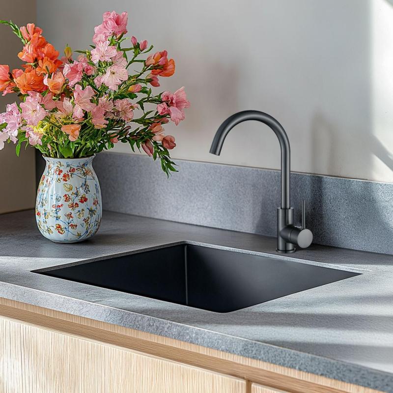 Ausmann Turt évier en métal gun PVD NANO 40x40 sous plan, à fleur de plan ou en surface 1208956946