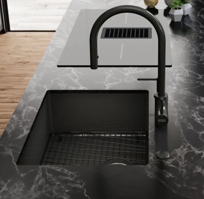 Franke Mythos masterpiece accessoire grille de fond 491x401mm PVD gun metal 112.0655.470