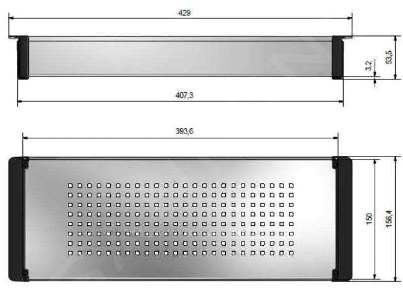 Franke Cube 2.0 Panier égouttoir inox 429x156mm modèle limité 112.0394.981