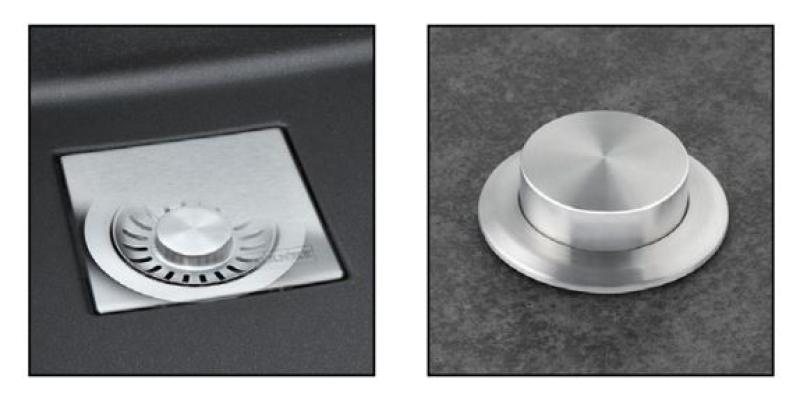 Franke Cube KNG 110.52 noir mat évier 52x42 avec bonde noire sous plan 125.0685.161