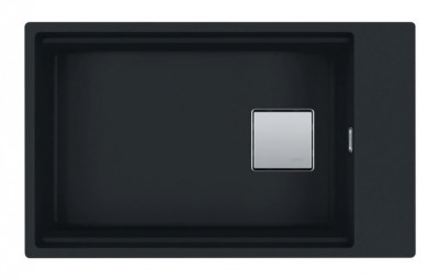 Franke Cube KNG 110.62 évier noir mat 72x42 granit avec espace pour trou robinet 125.0627.321
