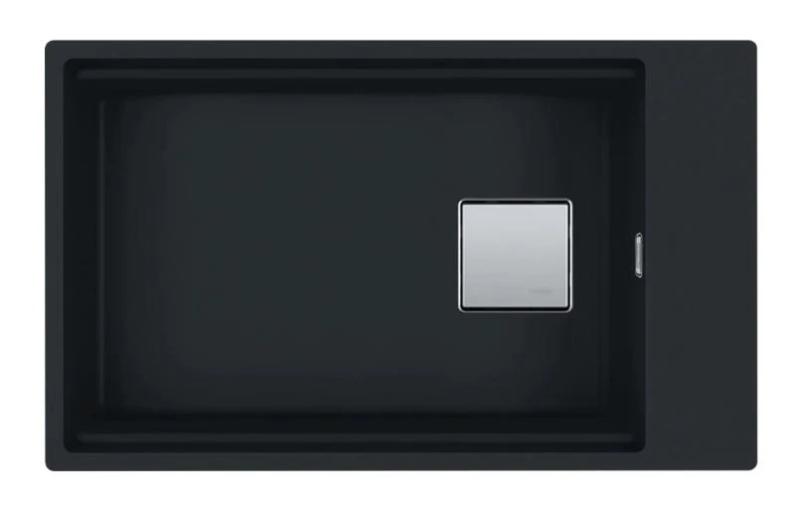 Franke Cube KNG 110.62 évier noir mat 72x42 granit avec espace pour trou robinet 125.0627.321