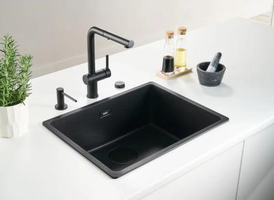 Franke Active L mitigeur de cuisine noir mat avec douchette extractible 115.0653.382