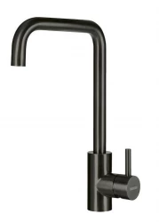 Robinet de cuisine Lorreine Pro Square Gun Metal avec bec pivotant 1208957316