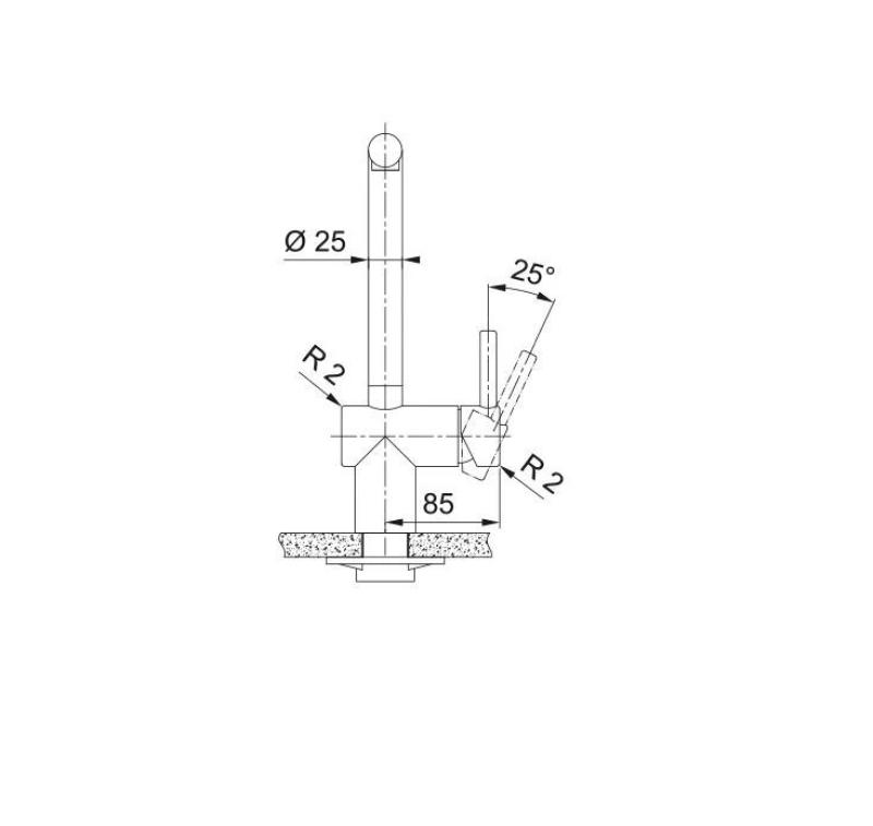Franke or Robinet de cuisine Atlas Neo avec bec extensible pvd or 115.0681.242