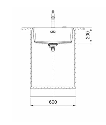 Franke Maris MRG 210 Fragranite édition noire mat évier encastrable à fleur