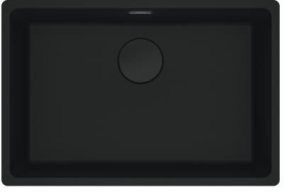 Franke Maris MRG 210 / 110-62 Édition noire Fragranite évier noir mat à encastrement à fleur
