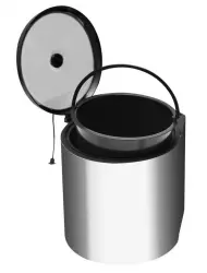 Garbi Round R-40-1 poubelle encastrable 11 litres adaptable à gauche et à droite 1208957471