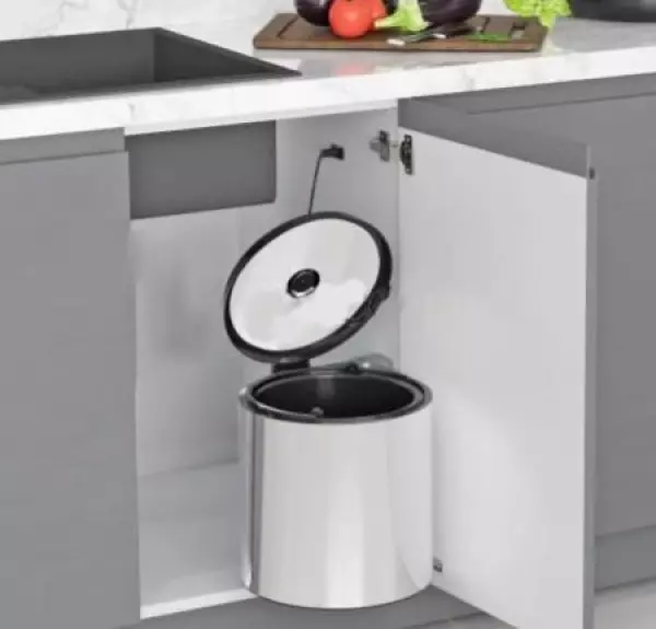 Garbi Round R-40-1 poubelle encastrable 11 litres adaptable à gauche et à droite 1208957471