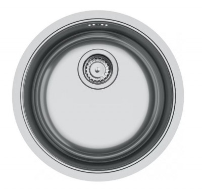 Franke Rondo ROX 210.38 évier rond en inox 43.9cm à montage à fleur, sous plan et en surface 127.0688.778
