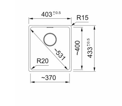 Franke Maris MRG 110-37 Fragranite édition noire mat évier sous plan de travail