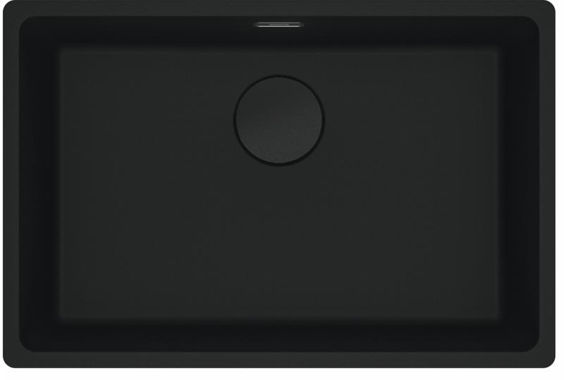 Franke Maris MRG 110-62 Fragranite édition noire mat évier de sous-plan noir
