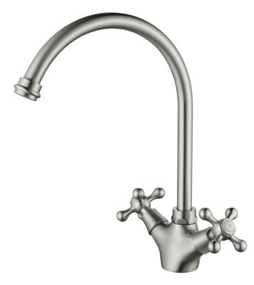 AquaTrimo Windsor mitigeur de cuisine classique avec bec rond inox 21WS7652NM