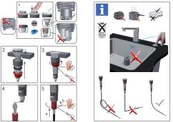 Franke Kit de vidage pour évier avec bonde intégrée (turbo) avec vidange automatique et bouton-poussoir en inox 1208957709